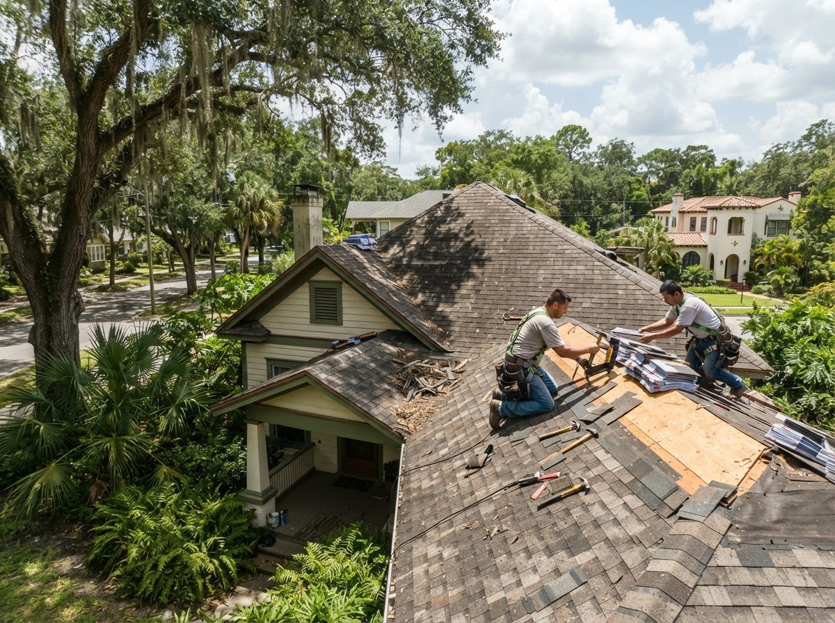 Roof Repair for Older Orlando Neighborhood Homes